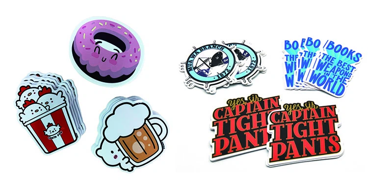 die cut sticker set