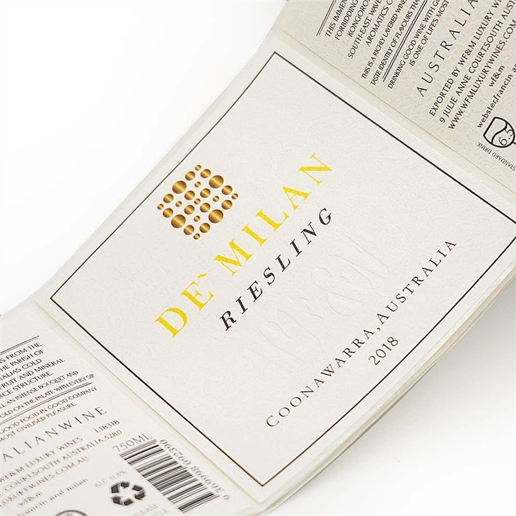 textured sticker labels